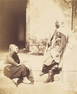Zuaavi ja spahi, marsalkka Pélissierin seurueen jäsenet tekijältä Roger Fenton