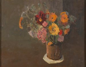 Asetelma (Michaelmas Daisies in a Pot Tankard)