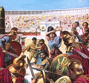 Teurastus Konstantinopolin Hippodromilla vuonna 532 jKr. tekijältä Roger Payne