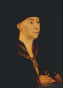Filippos Hyvä (1396-1467) Burgundin herttua (1419-67) (öljy paneelille)
