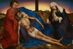 Pieta, n. 1441 (öljy paneelille) tekijältä Rogier van der Weyden