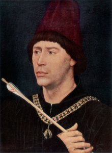 Antoinen, Burgundin paskiainen, muotokuva, c1456, 1927 tekijältä Rogier van der Weyden