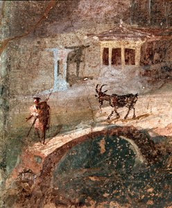 Mies vuohineen (fresko tekijältä Roman