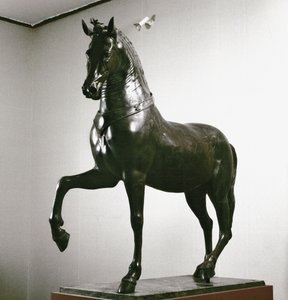 Roomalainen taide: hevospatsas (hevosveistos) 1. vuosisadan veistos (pronssi) tekijältä Roman