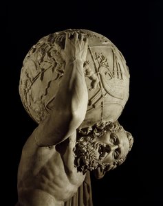 Atlas, kopio kreikkalaisesta hellenistisesta alkuperäisestä (marmorista) (yksityiskohta)