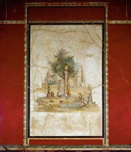 Bukolinen maisema (fresko tekijältä Roman