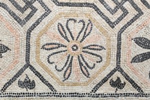 Geometrinen kuvio Via san Rocchinon talosta, 2. vuosisata jKr. (mosaiikki). tekijältä Roman