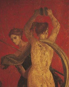 Dionysoksen kultin vihkimisriitit, fresko Villa Dei Misteristä tekijältä Roman