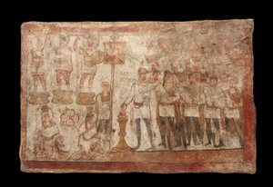 Julius Terencius esittämässä uhrausta, jKr. 239 (maali kipsille) tekijältä Roman