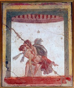 Rakkaus ja psyyke (fresko, 60-80 jKr.) tekijältä Roman