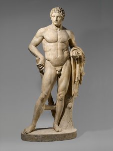 Nuorekkaan Herkuleen marmoripatsas, 69–96 jKr (marmori) tekijältä Roman