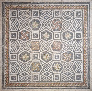 Mosaiikki, 2. vuosisata (marmori ja lasi) tekijältä Roman