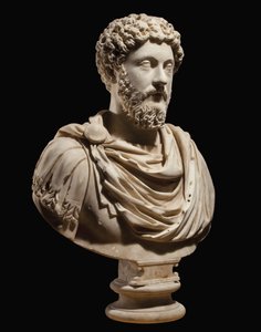 Keisari Marcus Aureliuksen muotokuva, n. 170-180 jKr tekijältä Roman