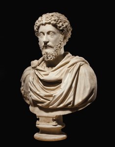Keisari Marcus Aureliuksen muotokuva, n. 170-180 jKr tekijältä Roman