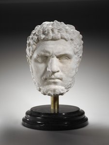 Rooman valtakunnan keisarin Caracallan muotokuva 211-17 jKr (marmori) tekijältä Roman