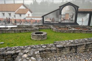 Roomalainen taide: näkymä Augusta Raurican arkeologiselle paikalle 15-10 eKr., Sveitsi. tekijältä Roman