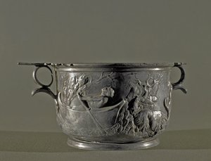 Hopeinen skyphos, 2. vuosisadalla eKr tekijältä Roman