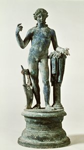Apollon patsas Punaisten muurien talosta, Pompejista, noin 30 jKr (pronssi)