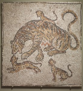 Tiikeri ja pennut, noin 300 jKr tekijältä Roman