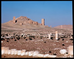 Näkymä Iamblichuksen ja Elahbelin tornihaudoista (valokuvaus) tekijältä Roman