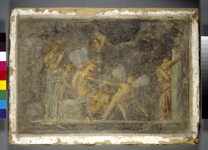 Seinämaalaus, Pompeji, Roomalainen, 1. vuosisata tekijältä Roman