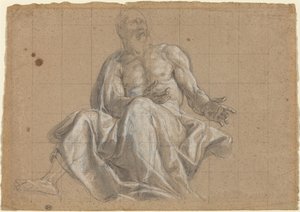 Vanhus mies klassisissa verhoissa tekijältä Roman 18th Century