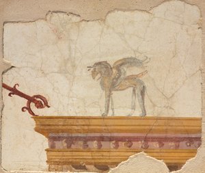 Griffin Atop Entablature, Pompei tekijältä Roman Imperial Period
