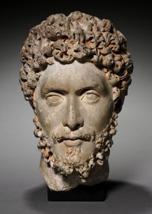 Aatelisen tai virkamiehen päällikkö, 175-200 tekijältä Roman Imperial Period