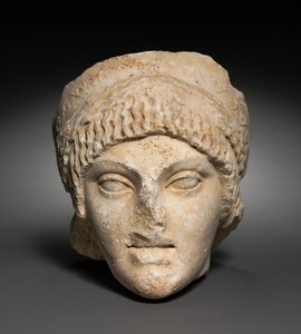 Nuoren naisen pää, 25-1 eKr tekijältä Roman Imperial Period