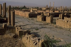Näkymä kadulle, korkea keisarikausi (27 eKr.-395 jKr.) tekijältä Roman Imperial Period