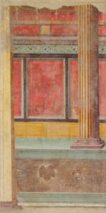 Seinämaalaus Boscorealen huvilasta, noin 50-40 eKr. tekijältä Roman Republican Period