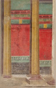 Seinämaalaus Boscorealen huvilasta, noin 50-40 eKr. tekijältä Roman Republican Period