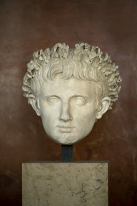 Art Rooma Keisari Augustuksen pää (63 eKr. - 14 jKr) marmoria tekijältä Roman Roman