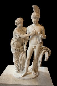 Art Rome Imperial Couple in March and Venus (120–140 jKr) marmoriveistos tekijältä Roman Roman