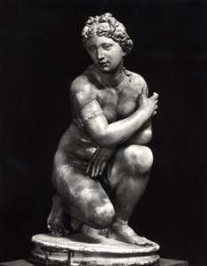Hiipivä Venus, kopio 3. vuosisadalla eKr. kreikkalaisesta alkuperäiskappaleesta (marmori) (m/v kuva) tekijältä Roman Roman