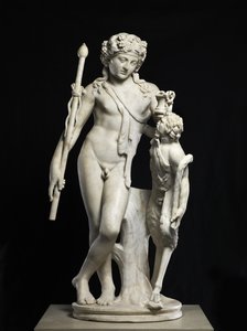 Dionysos pannulla, 50-150 jKr (marmori) tekijältä Roman Roman