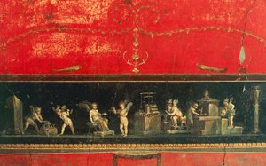 Frieze amorin kanssa, House of Vettii, Pompeji (Unescon maailmanperintöluettelo tekijältä Roman Roman
