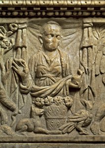 Kukkakauppiaan esitys (relief) tekijältä Roman Roman