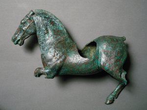 Roomalainen taide: "" hevonen laukkaa"" Pronssinen veistos Cerro al Calvariosta. tekijältä Roman Roman