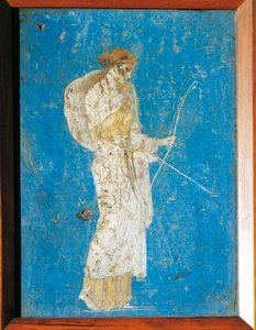 Dianaa kuvaava roomalainen fresko Pompejista, Italiasta tekijältä Roman Roman