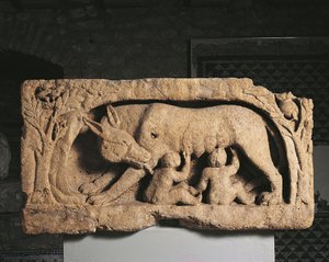 Romulus ja Remus (kalkkikivi) tekijältä Roman Roman