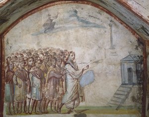 Lasaruksen ylösnousemus, Via Latinan katakombit, Rooma, Rooma tekijältä Roman Roman