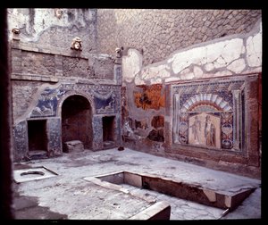 Näkymä Casa di Nettuno e Amphitriten Tricliniumille, 5. vuosisadalla eKr. - 1. vuosisadalla jKr. tekijältä Roman Roman