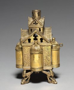 Suitsukkeenpoltin ja teline alttariristille, 1150-1175 tekijältä Romanesque