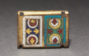 Muistolaatta pyhäkköpyhäköstä, n. 1170 tekijältä Romanesque