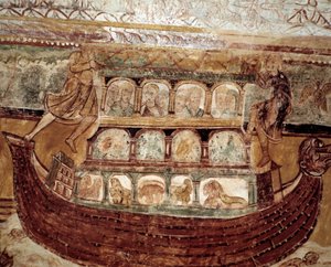 Nooan kaari (katon fresko) tekijältä Romanesque