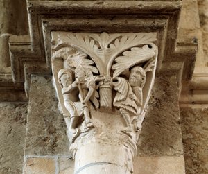 Kainin kuolema (veistetty pääkaupunki) tekijältä Romanesque