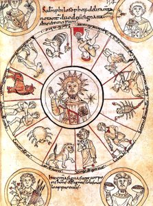 Aurinko horoskooppimerkkien ympäröimänä tekijältä Romanesque