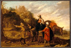 Guehazi palaa Sunamiten talosta ja menee tapaamaan Eliseetä. 1644 ... tekijältä Rombout van Troyen