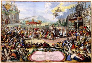 Kuningas Johannes III Sobieskin allegoria, 1675 tekijältä Romeyn de Hooghe